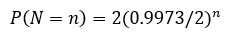 自定义SPC连续N个点在同一侧的概率